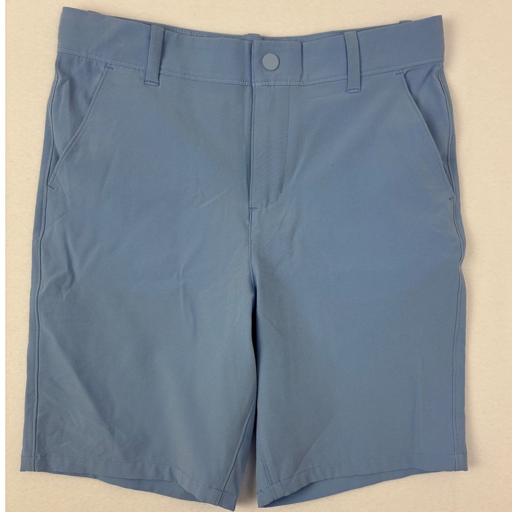 Janie and Jack Boys Light Blue Tech Golf Shorts Size 12 Adjustable Waistband‎